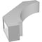 Ekena Millwork 3 1/2-in. W x 14-in. D x 18-in. H Imperial Architectural Grade PVC Knee Brace BRCP035X14X18IMP - alternate 5